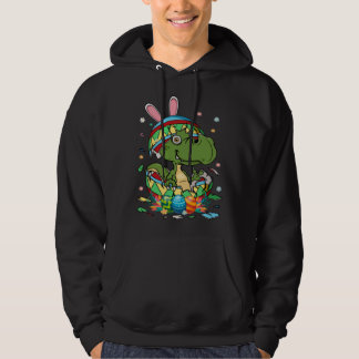 Cute Bunny Rex Dinosaur In Easter Egg Easter Day K Hoodie