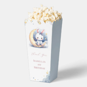cute bunny sitting on the moon  favour box