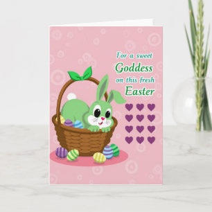 Cute Bunny Spring Holiday Card