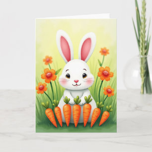 Cute Bunny Springtime Card