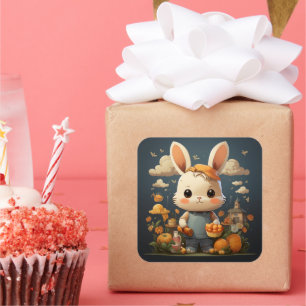 Cute bunny sticker