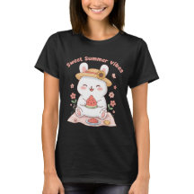 Cute Bunny Sweet Summer Vibes Watermelon Picnic Ka