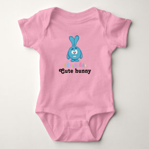 Cute bunny t-shirt baby bodysuit