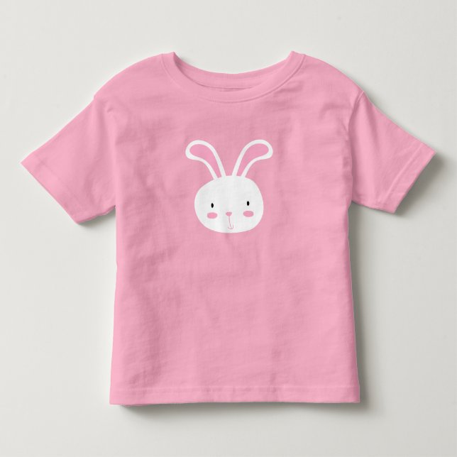 Cute Bunny Toddler T-Shirt (Front)