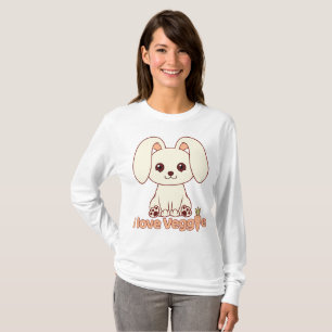 Cute Bunny - Vegan/Vegetarian T-Shirt