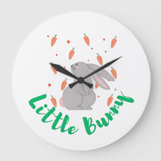 Cute Bunny Wall Clock – Perfect for Kids’ Room Dec