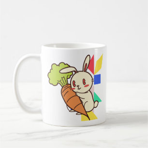 Cute Bunny with Carrot Mug