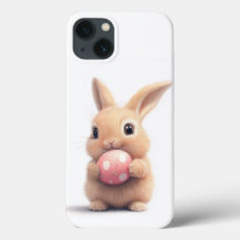 Cute Bunny with Easter Egg Phone Case
