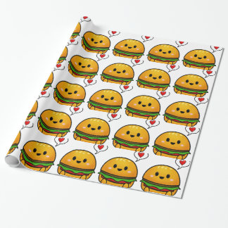 Cute Burger wrapping paper