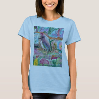 Cute Burnout T with colourful art T-Shirt
