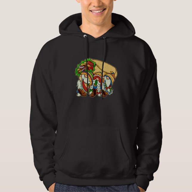 Cute  Burrito Gnomes  Cinco de Mayo  Mexican Hoodie (Front)
