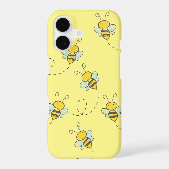 Cute Busy Bee Yellow Pattern (Back)