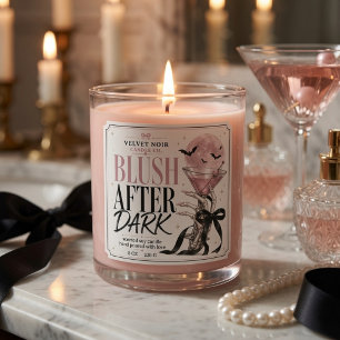 Cute But Creepy Coquette Halloween Candle Square Sticker