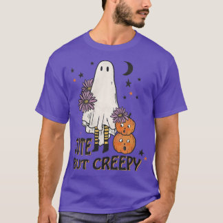 Cute But Creepy Groovy Cute Ghost Spooky Halloween T-Shirt