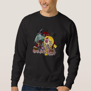 Cute But Creepy Voodoo Doll Halloween Spooky Horro Sweatshirt