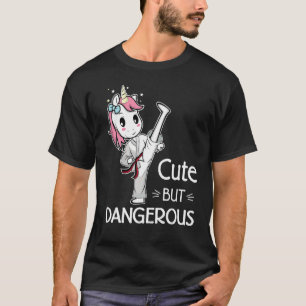 Cute but Dangerous Brazilian Jiu-Jitsu Black Belt T-Shirt