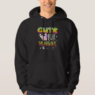 Cute But Dangerous For A Unicorn Taekwondo Fighte Hoodie