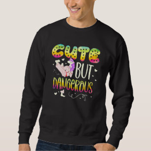 Cute But Dangerous For A Unicorn Taekwondo Fighte Sweatshirt