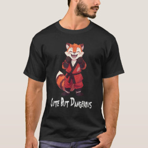 Cute But Dangerous, Funny Red-Panda Karate T-Shirt