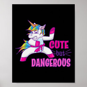 Cute But Dangerous Ninja Karate Taekwondo Kung Fu  Poster