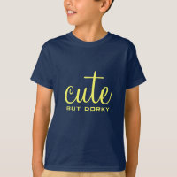 Cute But Dorky Kid's Tee, Dark