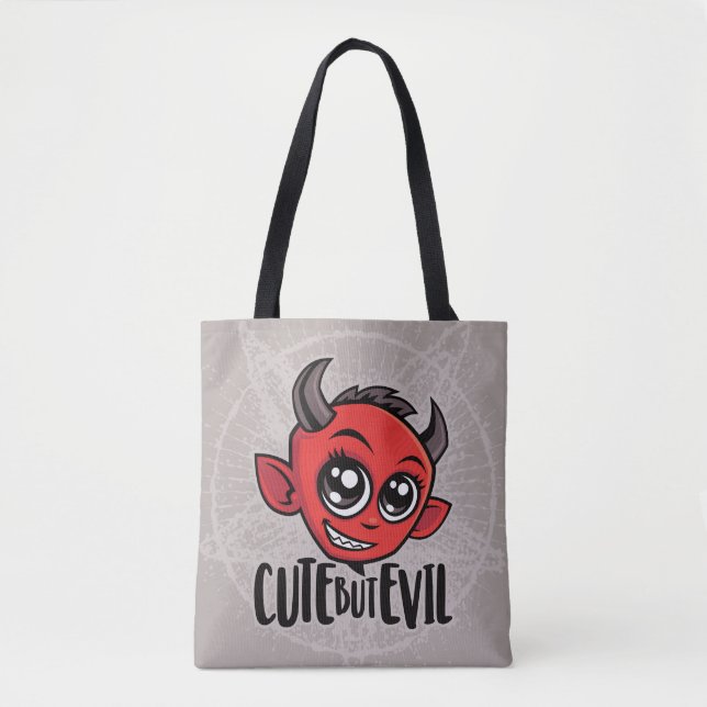 Cute But Evil Tote Bag (Front)