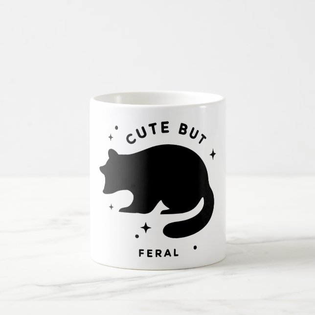 Cute But Feral Animal Spirit Keepsake Mug, Wild Hu Coffee Mug (Center)