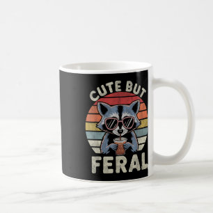 Cute But Feral Funny Racoon Sungles For Toddler Bo Coffee Mug