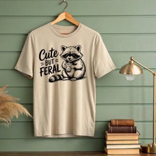 Cute But Feral Raccoon Drink T-Shirt