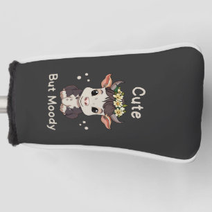 Cute But Moody Cow Lovers Farm Baby Cow Golf Head Cover