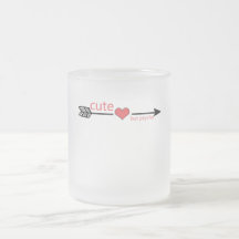 Cute but Psycho Black Arrow Red Heart