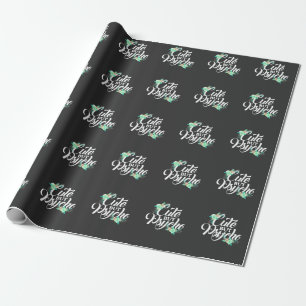 Cute but psycho Sarcastic Girl feminist Woman Wrapping Paper
