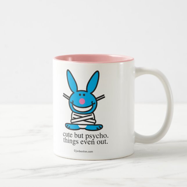 Cute but Psycho Two-Tone Coffee Mug (Right)