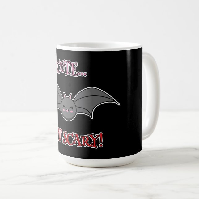 Cute but Scary Bat Coffee Mug (Front Right)