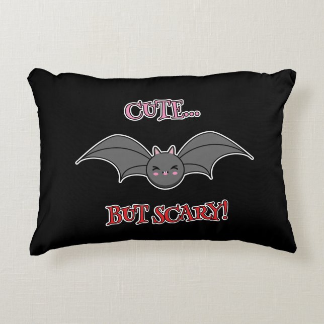 Cute but Scary Bat Decorative Cushion (Front)