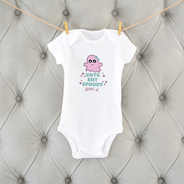 Cute But Spooky Halloween Custom Name Baby Bodysuit (Creator Uploaded)