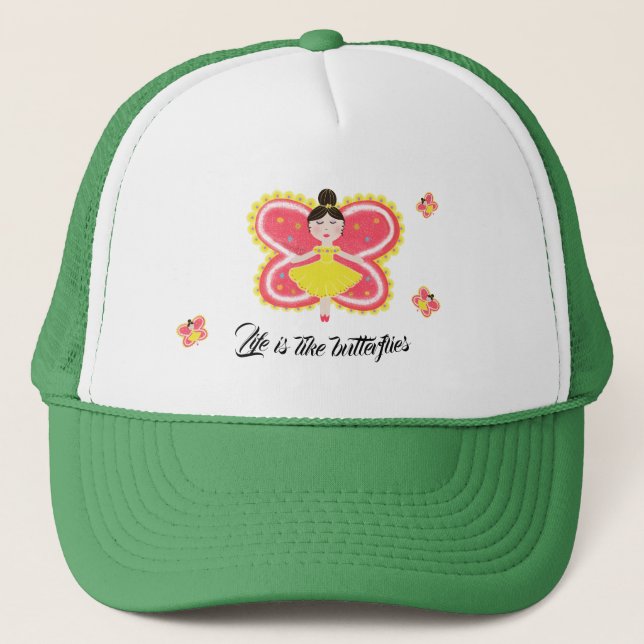 Cute butterflies  trucker hat (Front)