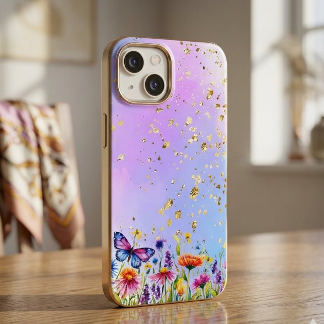Cute butterfly and soft pastel base Case-Mate iPhone case (Creator Uploaded)