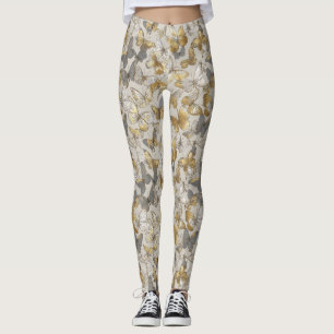 Cute Butterfly Camo Fantasy Attire Fashion Leggings