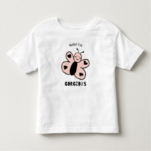 Cute Butterfly Cartoon Toddler T-Shirt