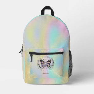 Cute Butterfly Colourful Printed Backpack