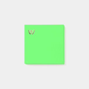 Cute Butterfly design bright green Post-it Notes