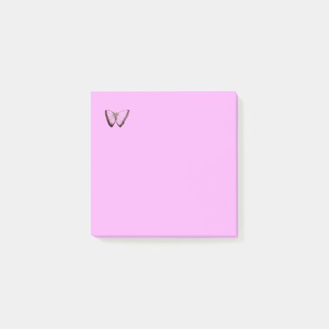 Cute Butterfly design light pink  Post-it Notes (Front)
