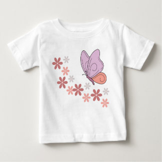 Cute butterfly floral art baby T-Shirt