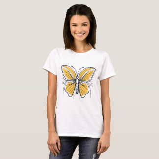 Cute Butterfly Girls' T-Shirt -Charming& Stylish