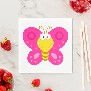 Cute Butterfly Napkin
