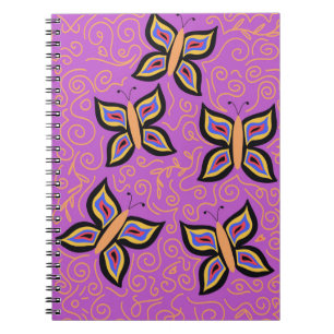 Cute Butterfly Pattern Notebook
