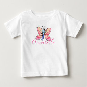 Cute butterfly personalised baby T-Shirt