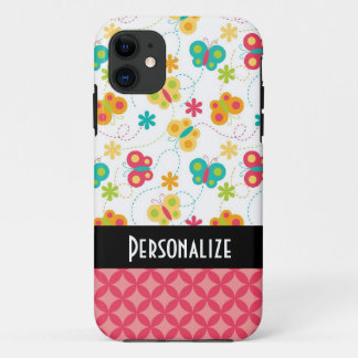 cute butterfly trails pattern iPhone 11 case