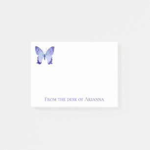 Cute Butterfly Watercolor Butterflies Blue Purple Post-it Notes